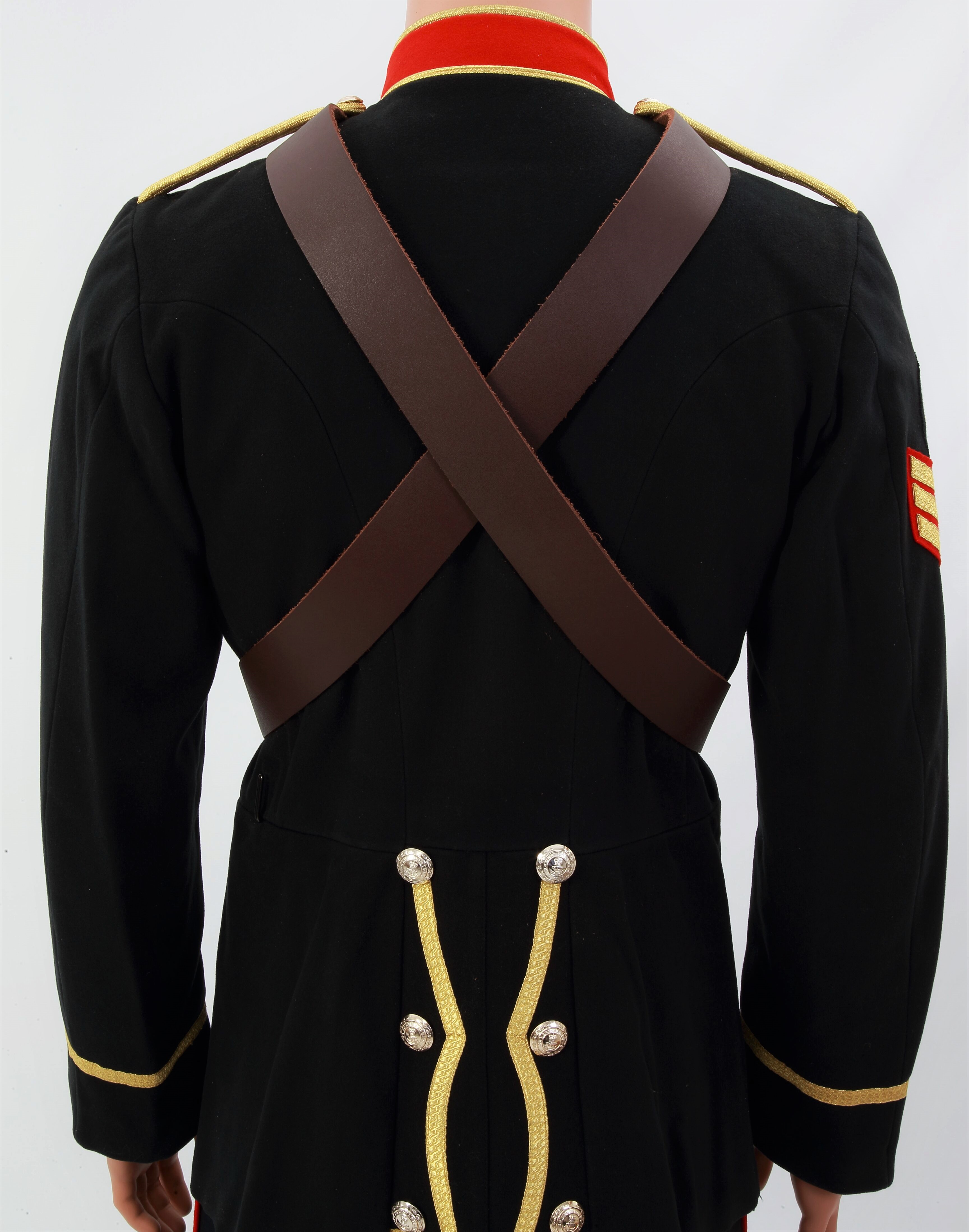 Brown Leather Bass Drum Sling The Marching Band Shop