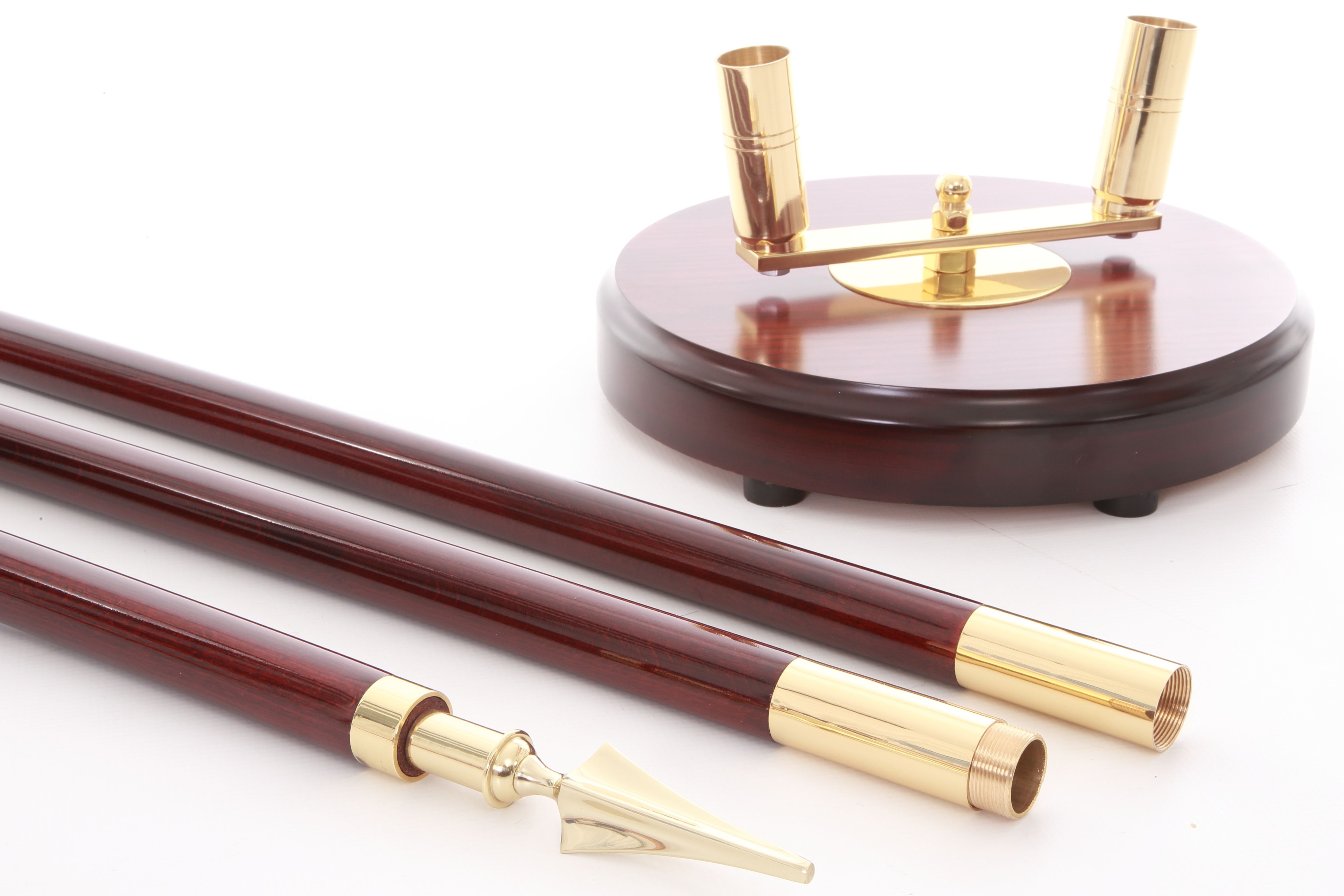 Brass Flag Pole 'Screw Joint' The Marching Band Shop