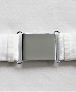 Alternative view of White Corlene Belt Loops (pair), 57mm width (2 1/4")