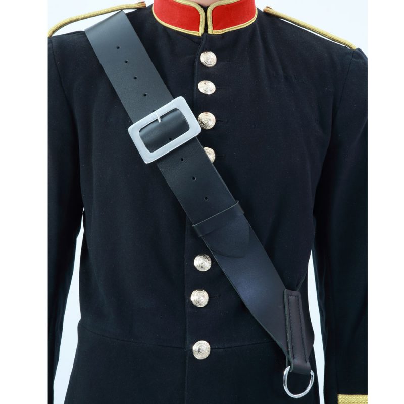 Black Leather Side/Tenor Drum Sling The Marching Band Shop