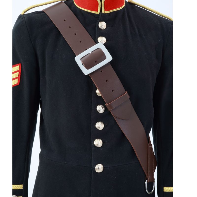 Brown Leather Side/Tenor Drum Sling The Marching Band Shop