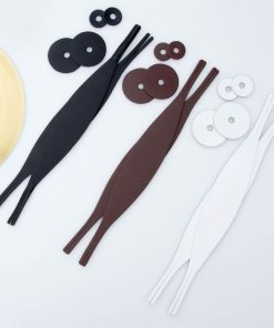 Alternative view of TMBS White Leather Cymbal Straps