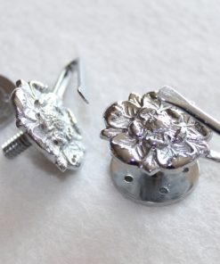 Chrome finish Helmet Rosettes (pair)