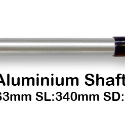 65 mm Chalklin CMM12M Bass Thonged Solid Felt Metal Shaft Percussion Mallets