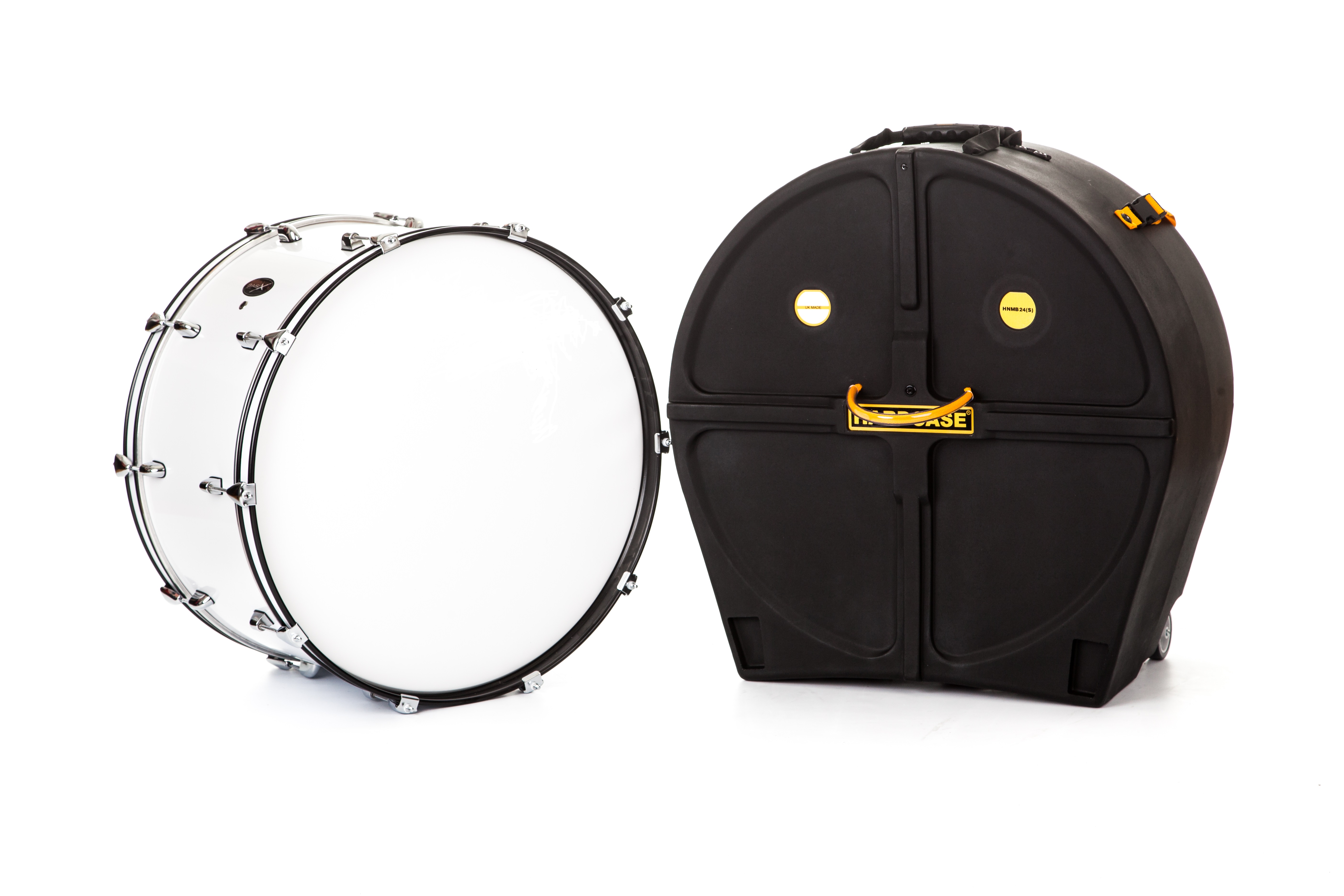 28" x 12" Marching Bass Drum Case with Wheels The Marching Band Shop