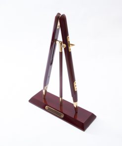 Miniature Rosewood finish Pace Stick & Stand, in a presentation Box