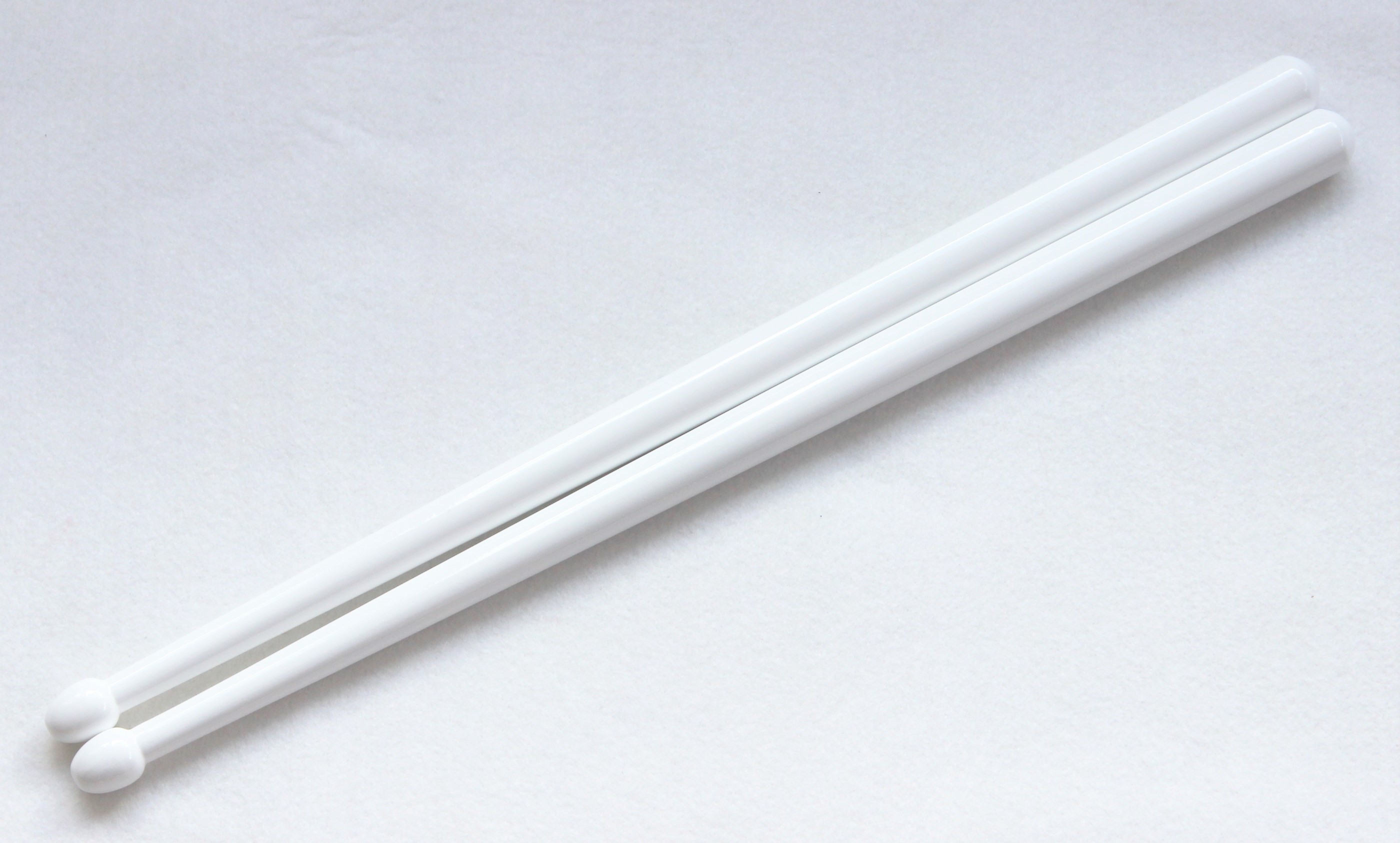 TMBS RM2 Side Drum Sticks, All White finish The Marching Band Shop