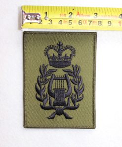 Alternative view of 'Bandmasters' Black on Green, Jumper Badge