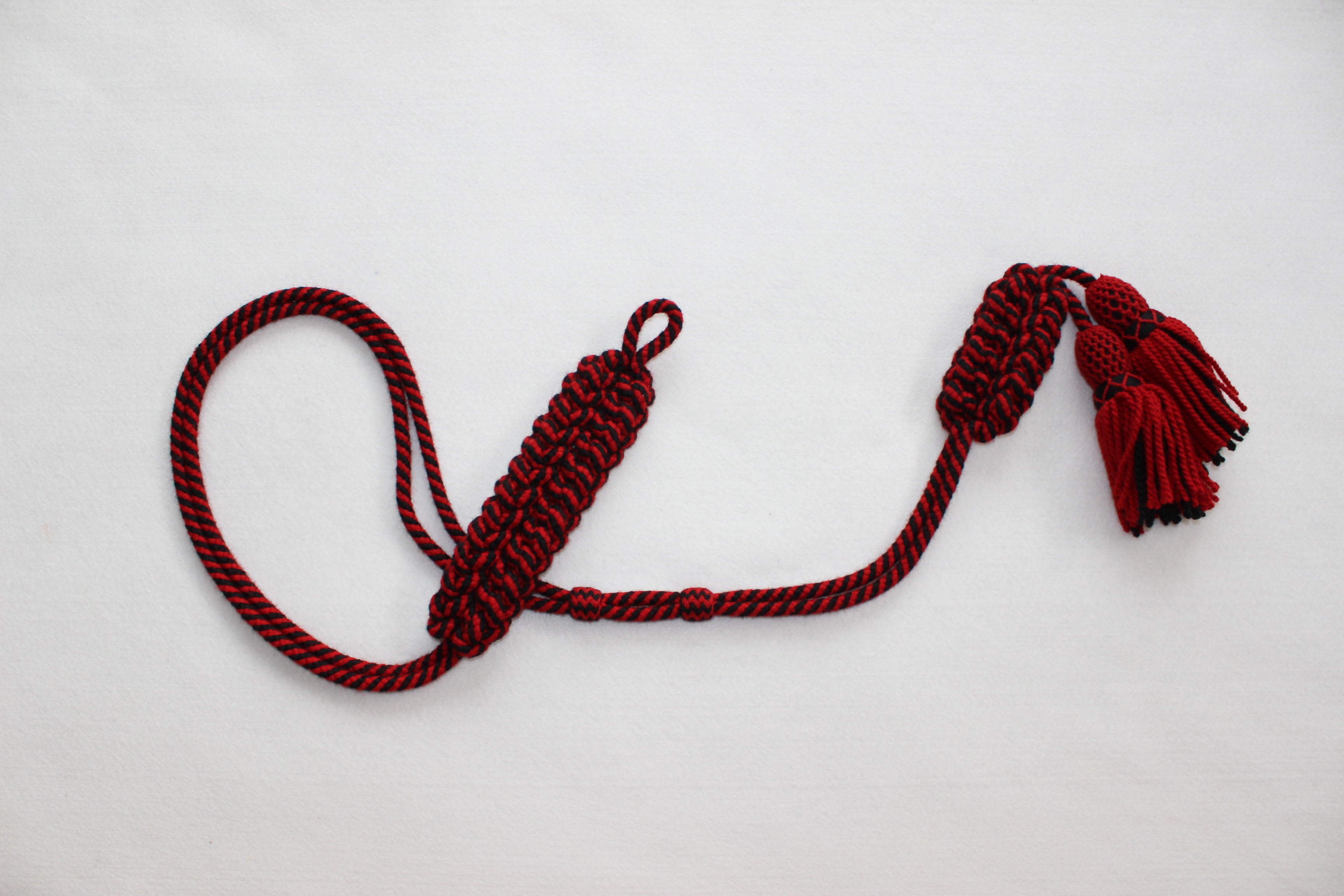 Dress Cord, Red & Black The Marching Band Shop