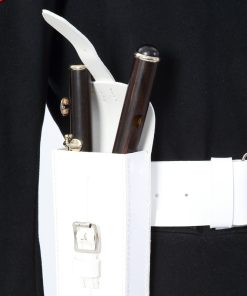 Alternative view of Bb Flute Pouch, White Gloss PVC
