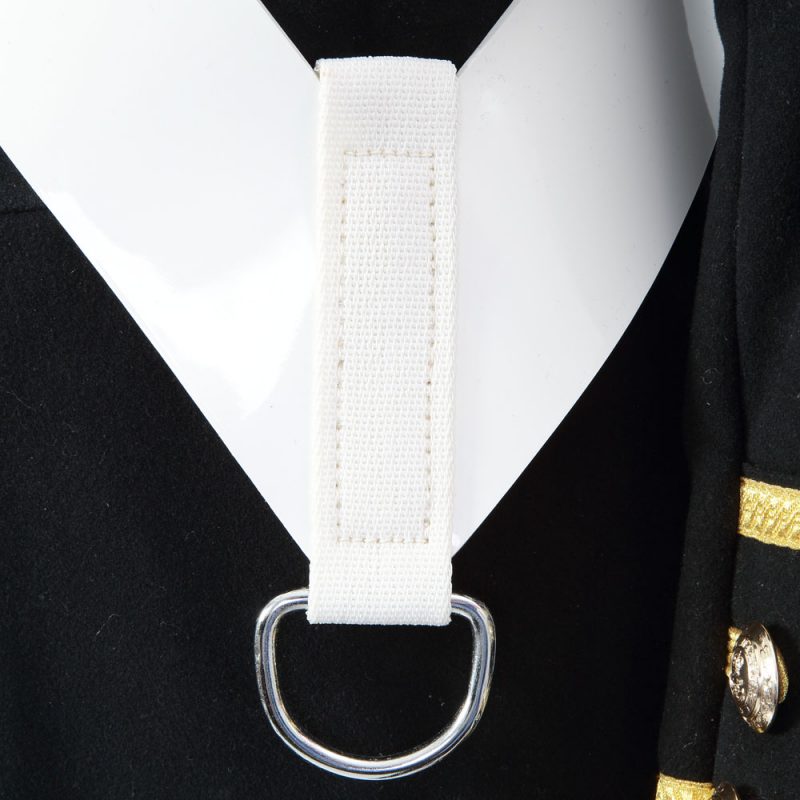 White Gloss PVC Side/Tenor Drum Sling The Marching Band Shop