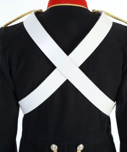 Alternative view of White Leather Bass Drum Sling