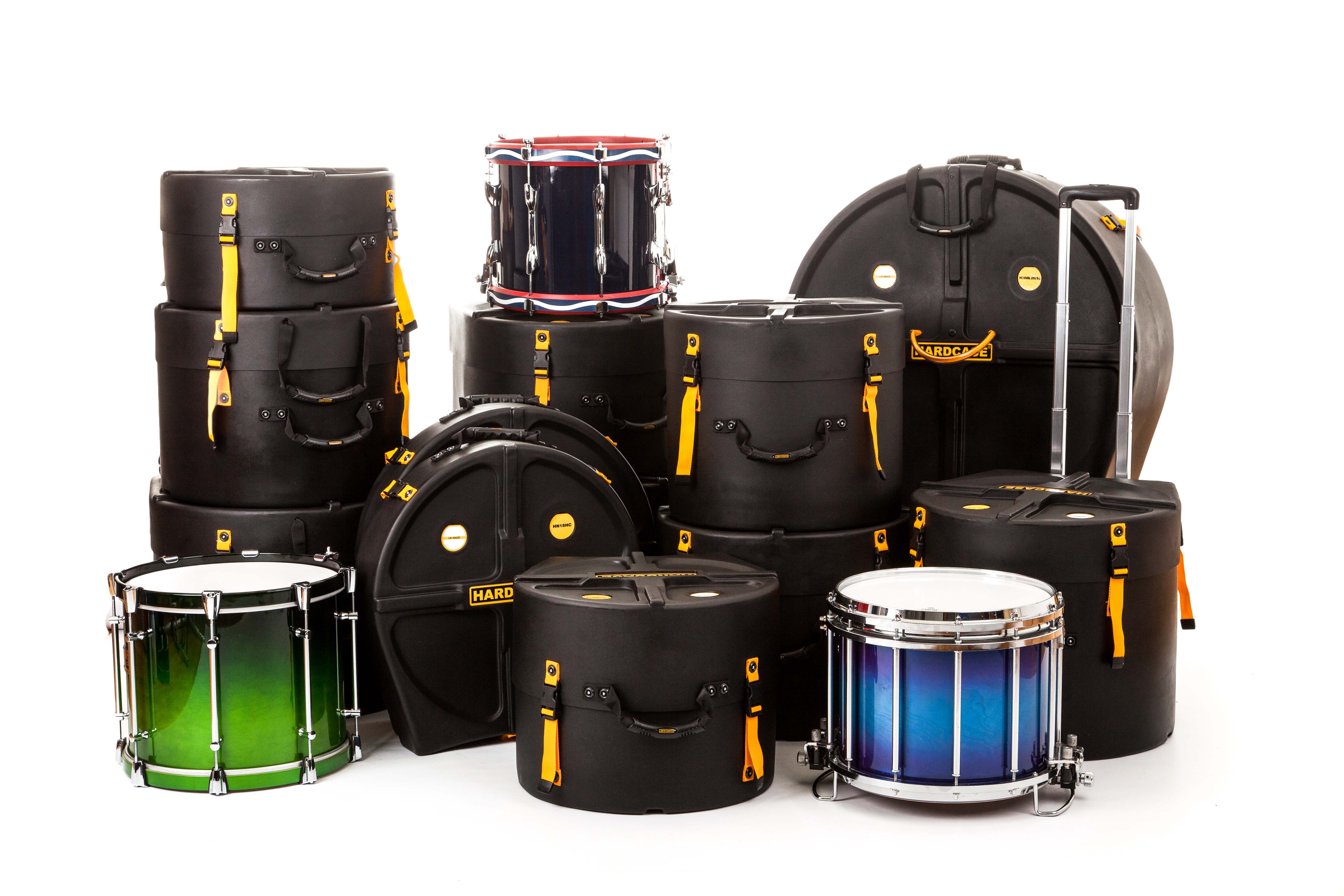 14" x 12" Marching Drum Case with Handle & Wheels to fit Military Snare