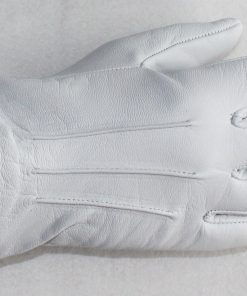 Alternative view of White Leather, Standard Bearers Gauntlet Gloves