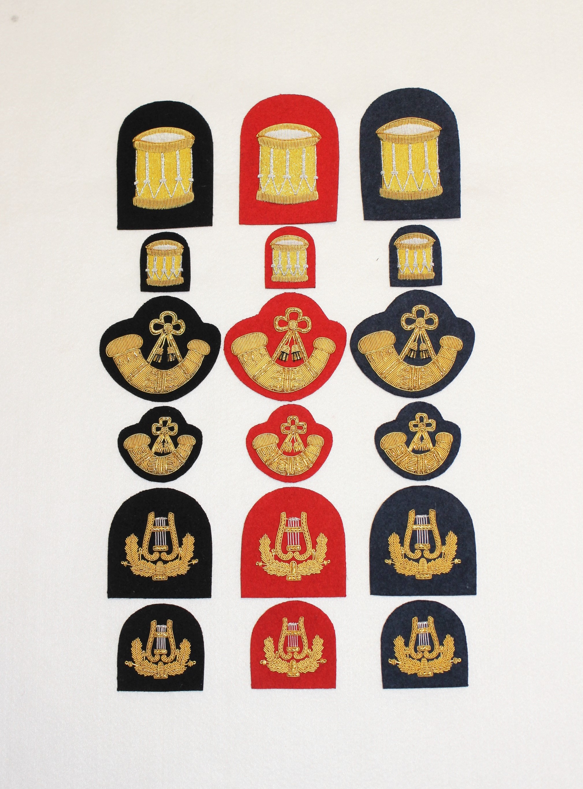 Large Hand Embroidered Drum Badges The Marching Band Shop