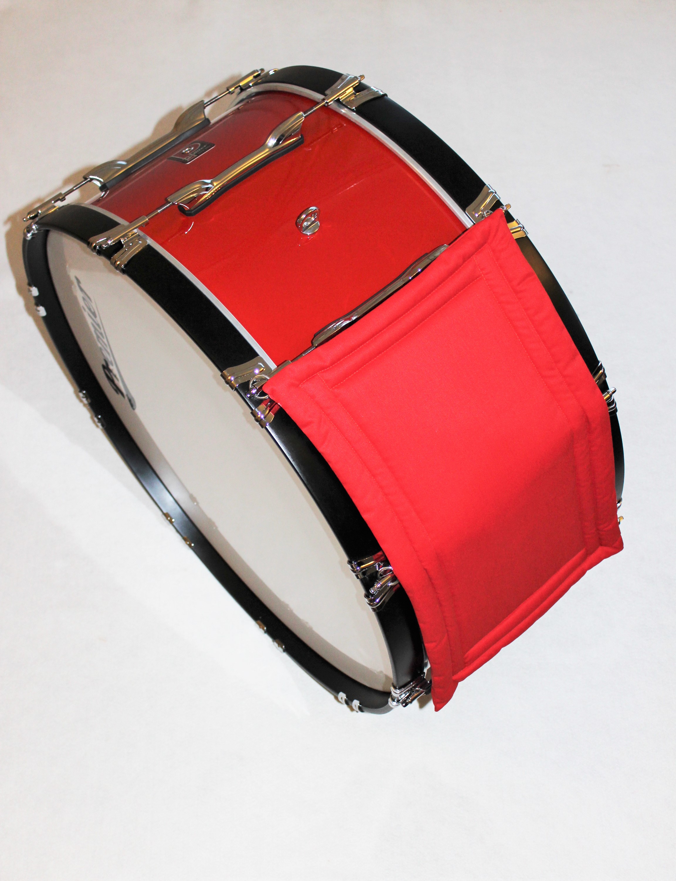 TMBS Red Padded Drum Rectangle to fit 12" Width Bass Drums The