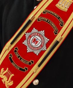Alternative view of Drum Majors Sash Drum Sticks (pair), Gold and Black finish