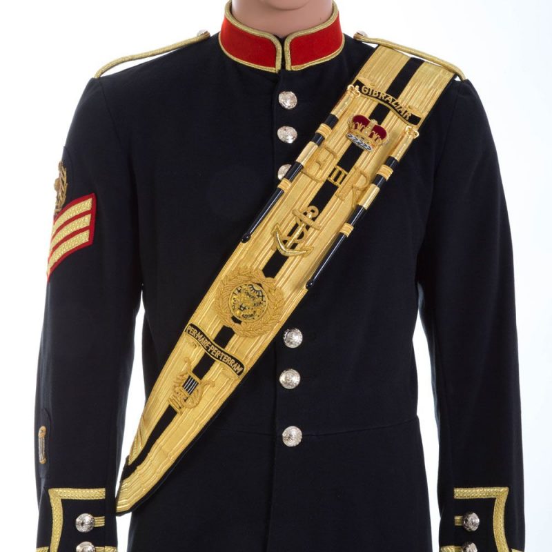 Hand Embroidered, Drum Majors Dress Belts (or Sashes) The Marching
