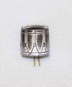 Alternative view of Drummers Badge, Brass, Chrome or Gold finishes