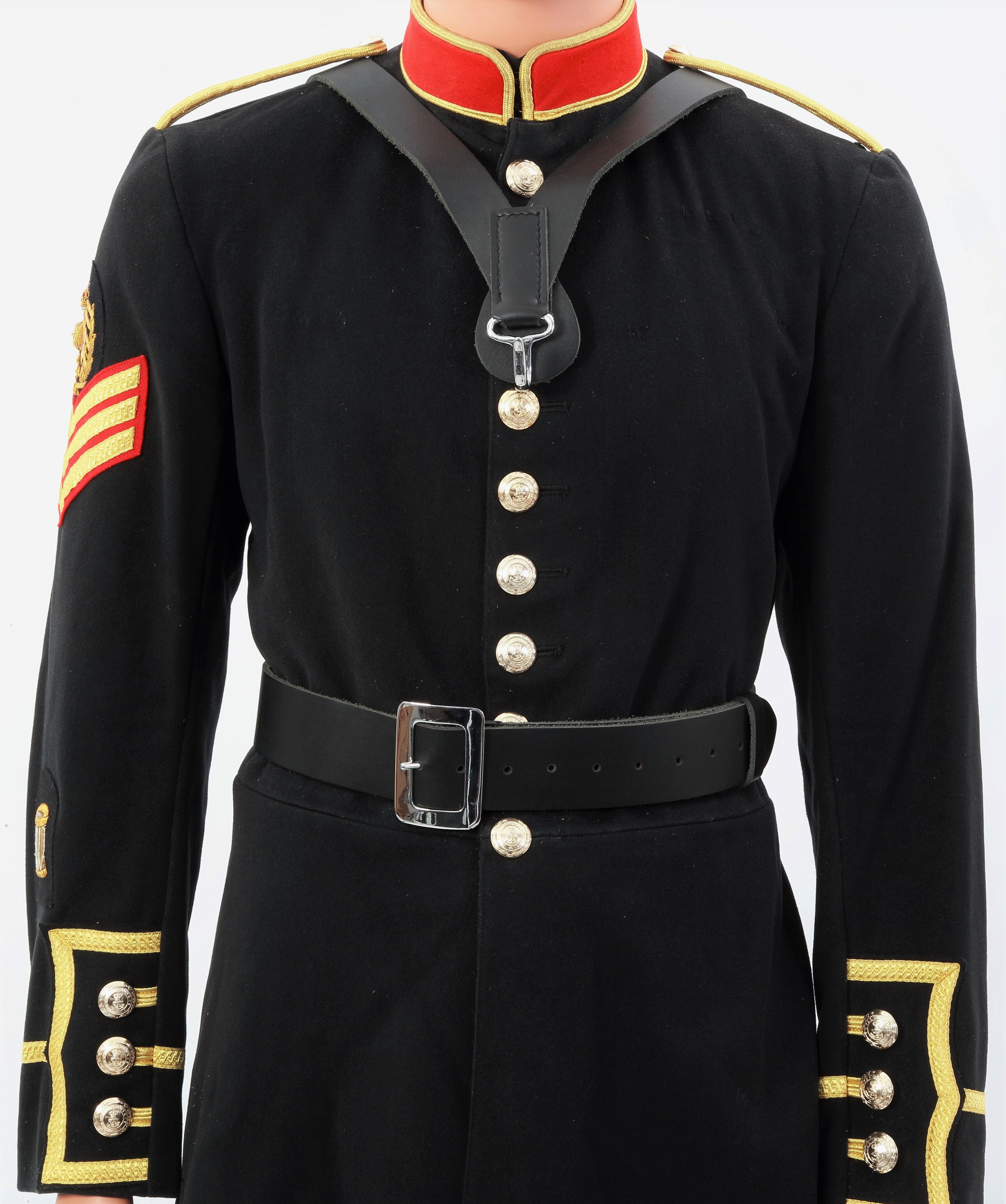 Black Leather Bass Drummers Harness The Marching Band Shop