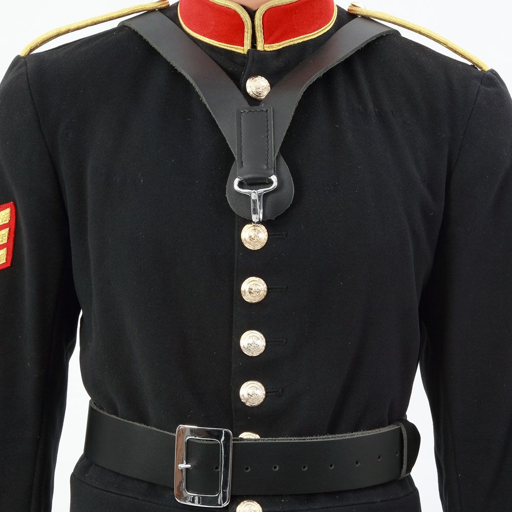 Black Leather Bass Drummers Harness The Marching Band Shop