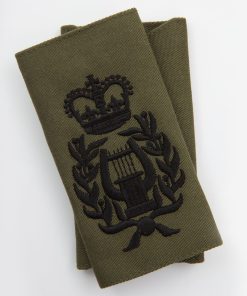 Alternative view of Bandmasters Black on Green Rank Slides (Pair)