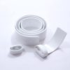 Clearance, marked: White Gloss PVC Parade Belt with Tongue & Loop, 45mm (1 3/4") Width, Size Medium