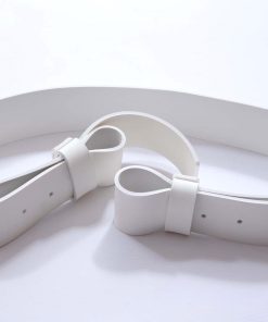 Alternative view of White Matt PVC Parade Belt with Tongue & Loop, 45mm (1 3/4") Width