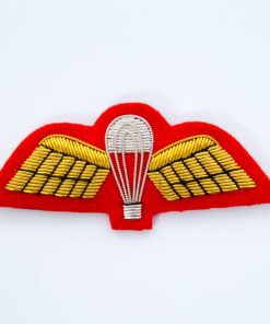 Gold on Red, Parachute Wings 'Mess Dress' Badge
