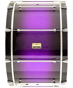 Pearl Pipe Band Series Bass Drum finished in Purple Sparkle Burst