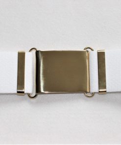 Alternative view of Brass finish Belt Loops/Runners (pair), 57mm width (2 1/4")