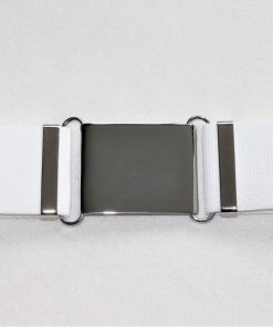 Alternative view of Chrome finish, Plain Plate Buckle, 57mm Width (2 1/4")