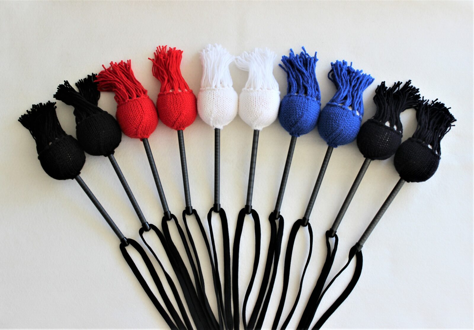 Navy Blue Tenor Drum Stick Covers or 'Mops' (Pair) The Marching Band Shop