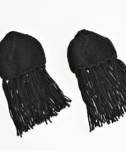 Alternative view of Black Tenor Drum Stick Covers or 'Mops' (Pair)