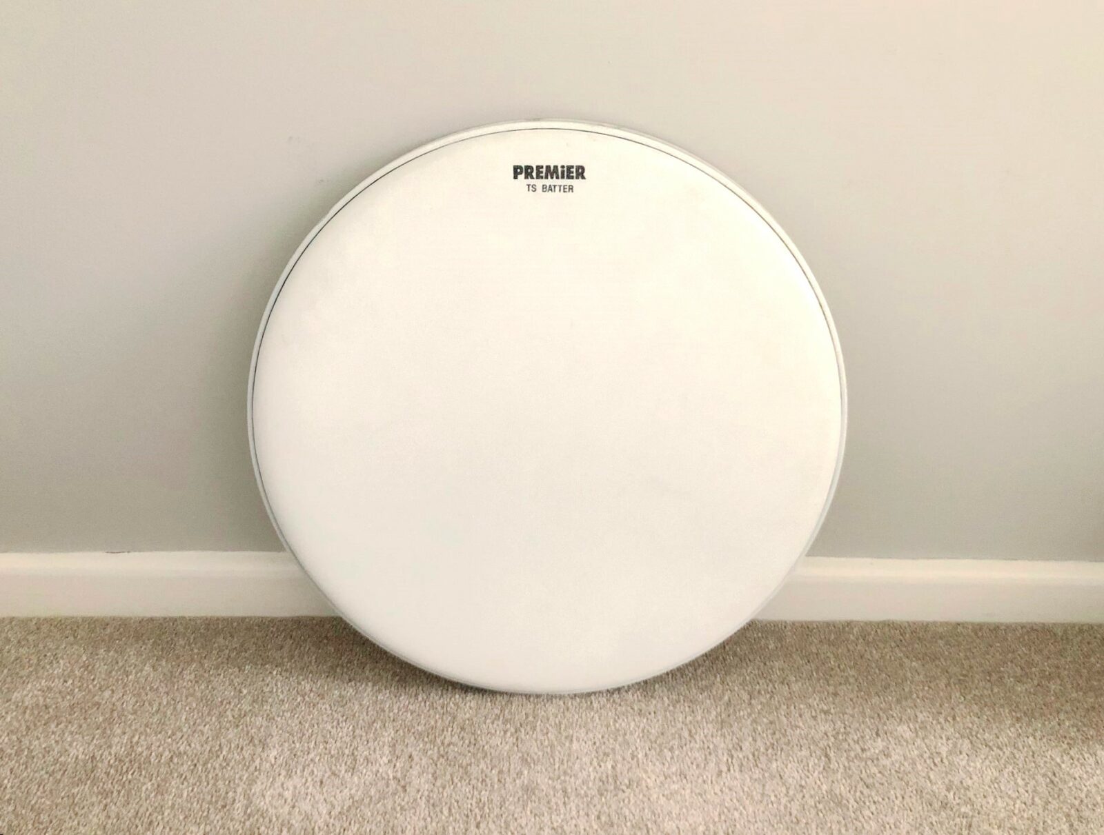 Clearance Premier 16" White Texture Coated, Tenor Drum Head The