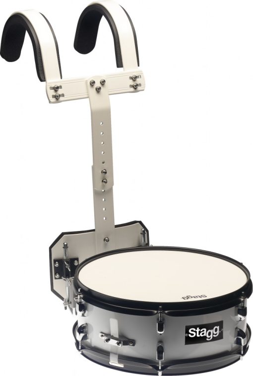Stagg 14" x 5.5" Marching Snare Drum With Carrier, Drum Sticks & Drum Key
