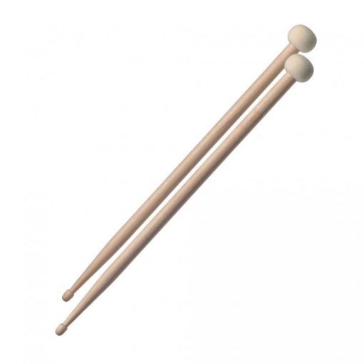 Combo-Tip Drumsticks with Maple Shafts, 5A Wood Tips and 30mm round Felt Heads