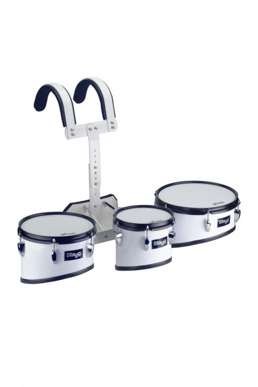 Stagg Marching Trio Tom Set with Aluminium Lightweight Carrier & Sticks