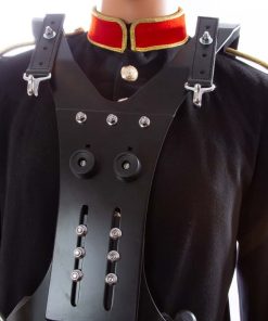 Alternative view of TMBS Black Vest style Marching Bass Drum Carrier
