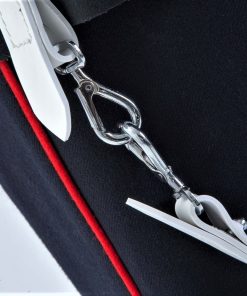 Alternative view of Chrome finish Sword Belt Spring Clips (Pair)