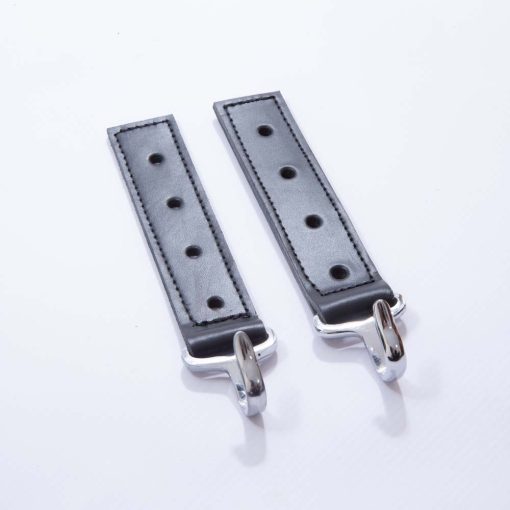 TMBS Replacement Bass Drum Harness 'Hook Straps' (Pair), Black