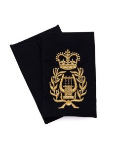 Bandmasters Gold on Black Rank Slides (Pair)