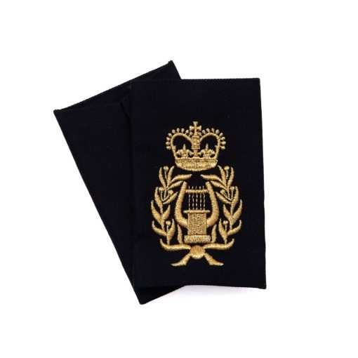 Bandmasters Gold on Black Rank Slides (Pair)