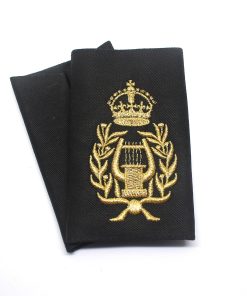 Bandmasters Gold on Black Rank Slides (Pair)