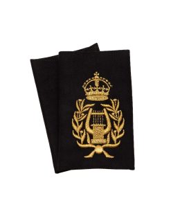 Bandmasters Gold on Black Rank Slides (Pair)