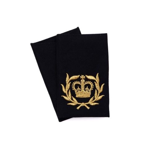 RQMS Gold on Black Rank Slides (Pair)