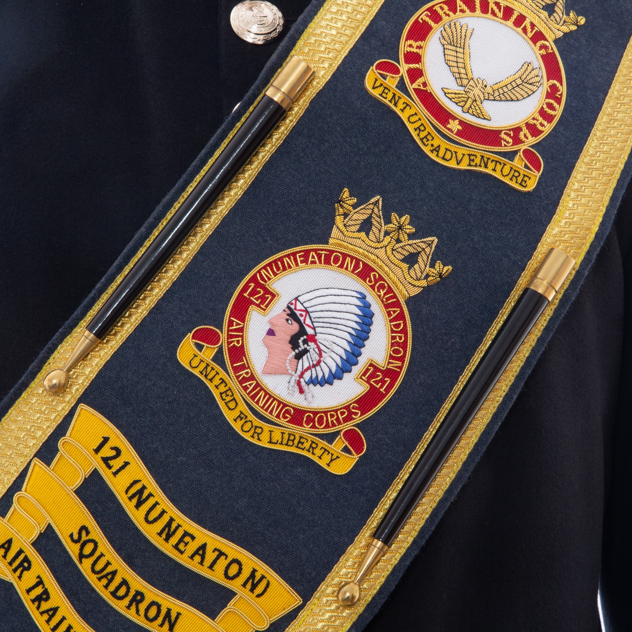 Hand Embroidered, Drum Majors Dress Belts (or Sashes) - Image 3