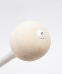 Alternative view of NEW: Andante Traditional/Military Pattern Bass Drum Sticks with 2 1/2 Hard Felt Ball Heads and White Gloss finish Maple Shafts